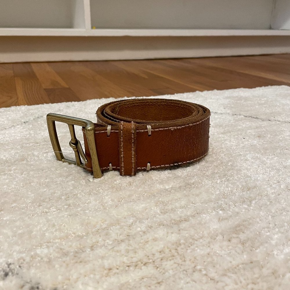 Lucky Brand Dungarees Leather Belt - 32W NWOT